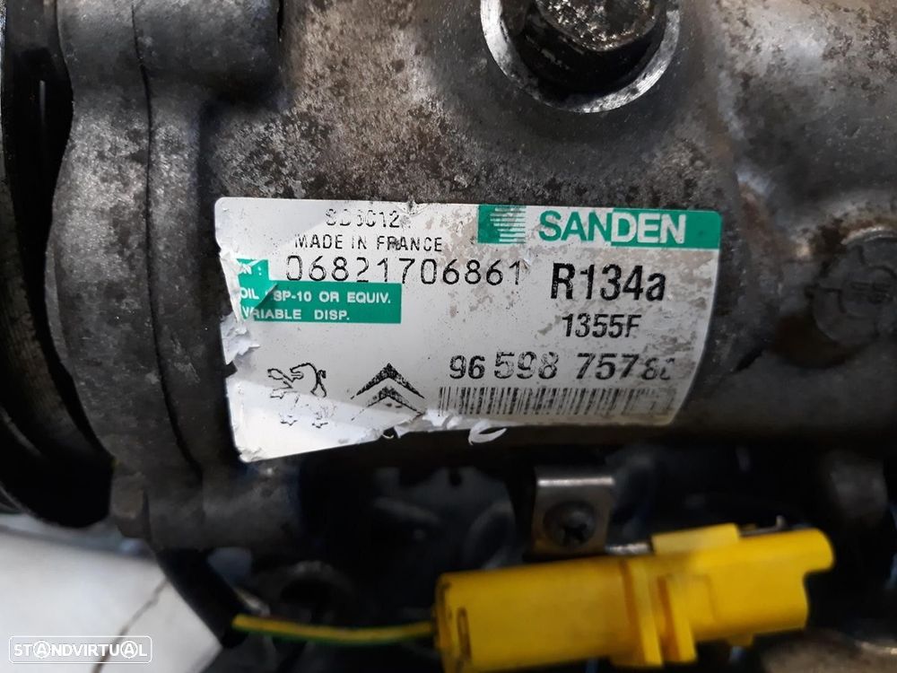 COMPRESSOR AR CONDICIONADO PEUGEOT 308 2008 - 4