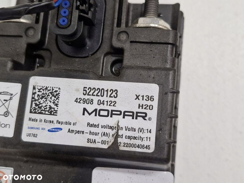 FIAT PANDA III 3 500 LIFT 1.0 B HYBRYDA AKUMULATOR BATERIA 52220123 - 4