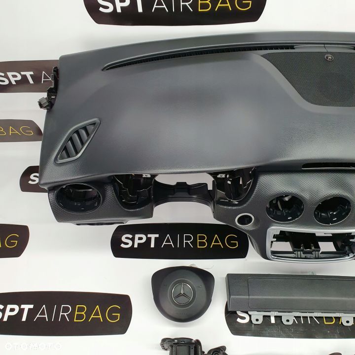 MERCEDES A KLASA W176 LIFT DESKA ROZDZIELCZA KONSOLA KOKPIT PULPIT PODUSZKI AIRBAG AIR BAG PASY KIT SET - 2