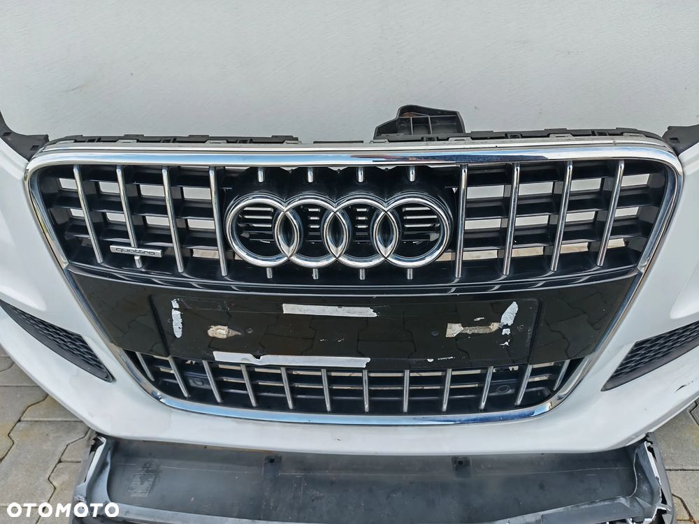 AUDI Q7 4L LIFT 09-15R ZDERZAK PRZOD PRZEDNI BIALY LY9C 3.0 S-LINE - 7
