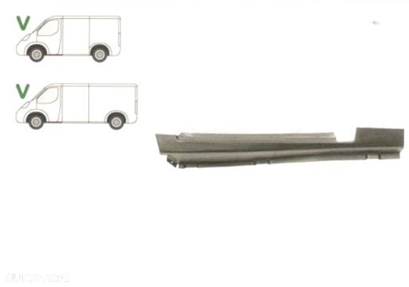 Prag Ford Transit (Ve6) 10.1985-01.1991 Model Scurt Si Mijlociu , partea Fata Stanga, Inferioara ,Sub Usa Din Fata, - 1