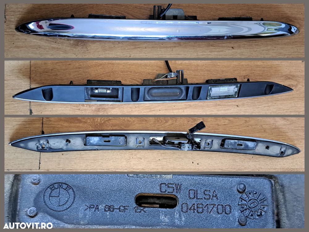 Capac ornament trim consola centrala cu suport pahare si priza, Panou butoane ESP PDC Sport consola centrala BMW F20 F36 Maner exterior deschidere haion chrome Mini R50 R52 R53 Maner exterior chrome, negru mat bmw Seria 3 E46 - 7