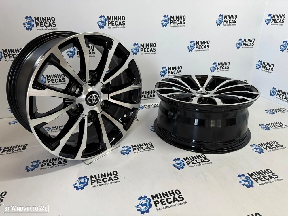 Jantes Look Toyota Hilux em 17 (6x139.7) Preto e Polido - 6