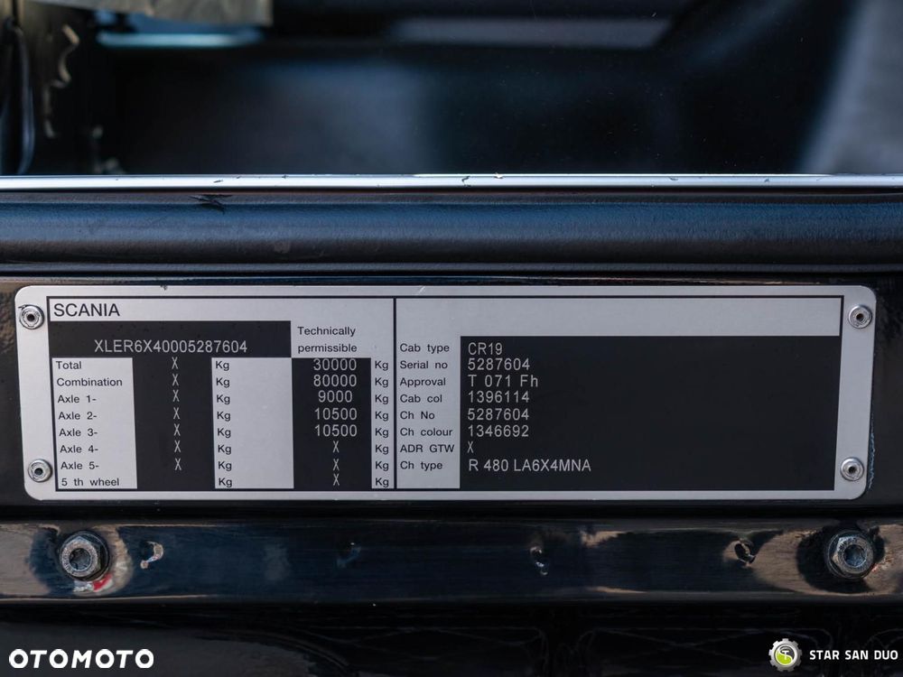 Scania R480 6x4 FASSI F660RA.2.26 HE-DYNAMIC HDS Żuraw Fly Jib Siodło - 24