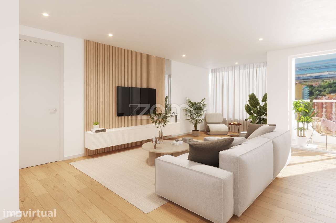 Apartamento T3 com Varanda | Vista Rio | Estacionamento – Alverca - Grande imagem: 2/15