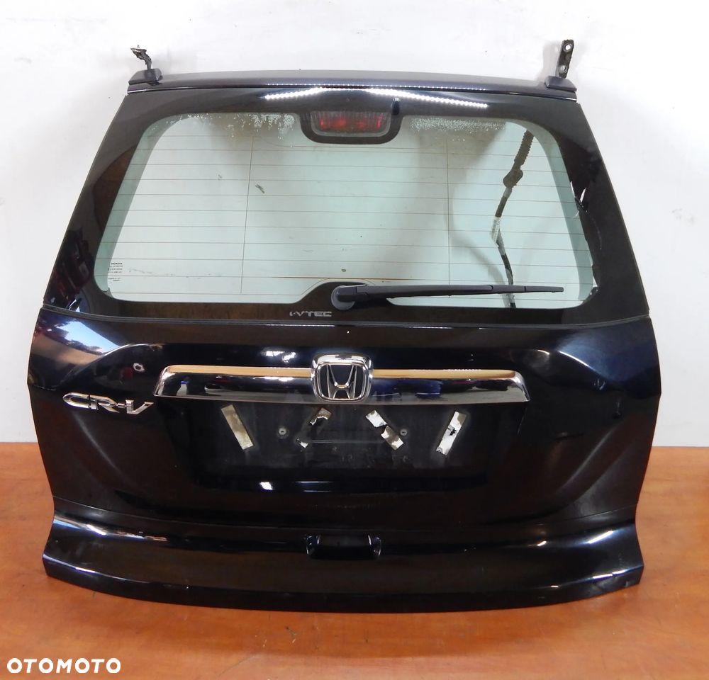 Klapa pokrywa bagażnika Honda CRV CR-V III 06-12 czarna B92P Łuków części - 2