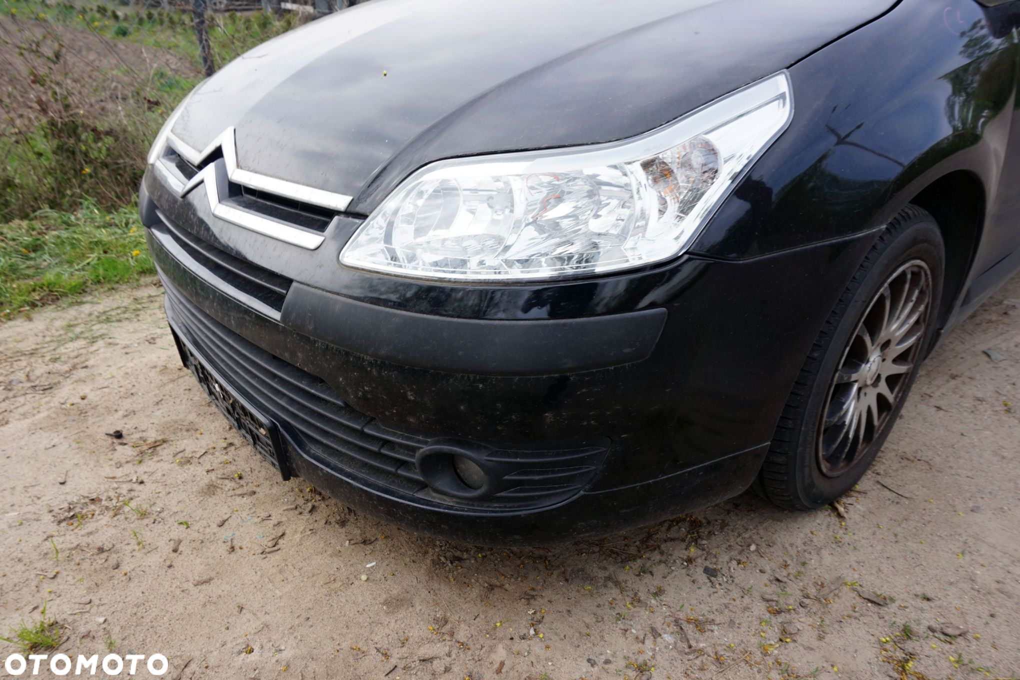 MASKA ZDERZAK BŁOTNIKI LAMPY C4 I KTV  CITROEN 2004-2008 CZARNY PRZÓD KOMPLETNY - 8