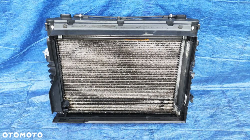 PAS PRZEDNI WZMOCNIENIE BELKA PRZÓD CHŁODNICA WODY KLIMATYZACJI WENTYLATOR KOMPLET BMW E63 E64 LCI LIFT 3.0i N53 - 15