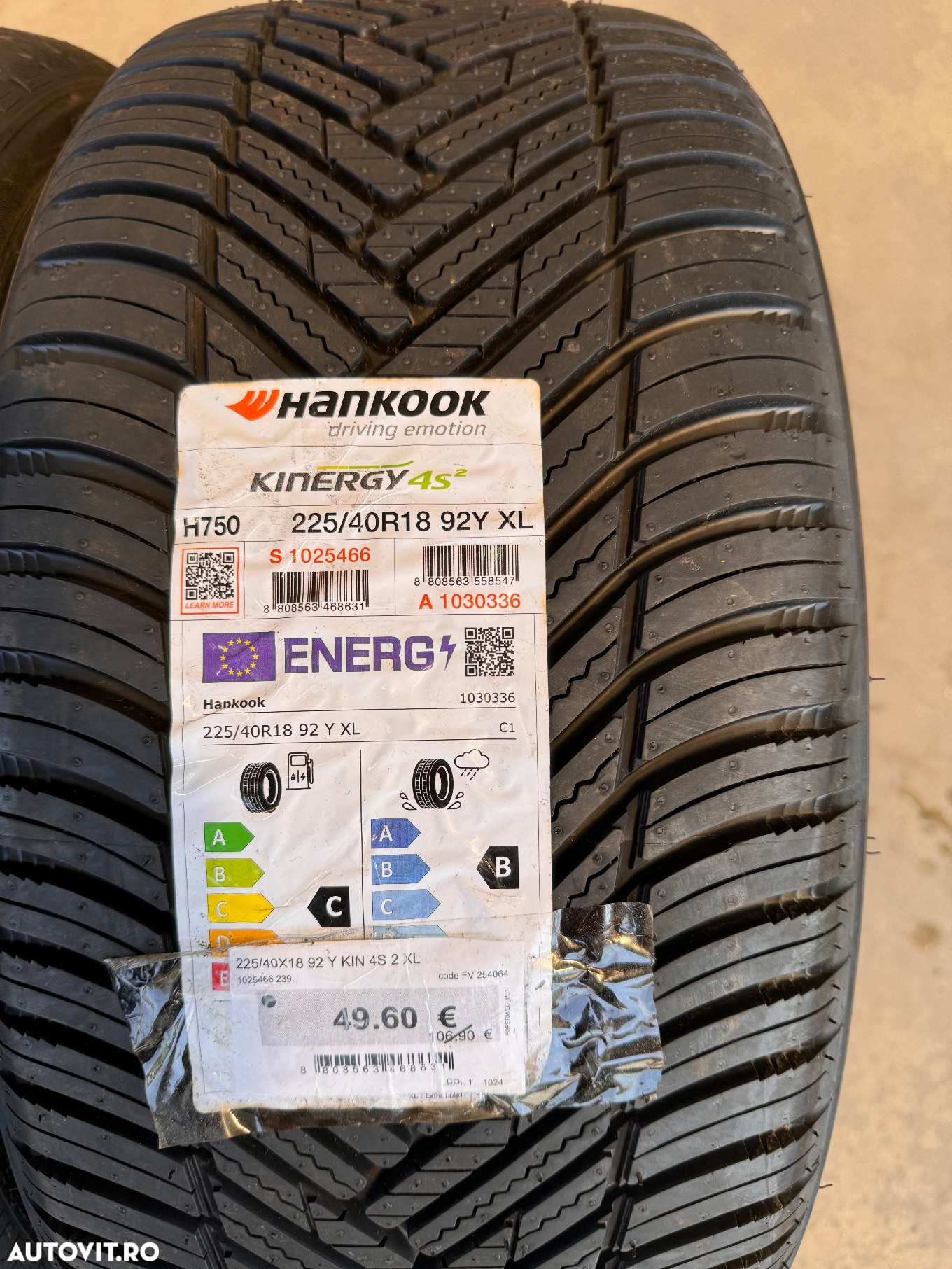 Vând 2 anvelope 225/40/18 hankook allseason noi - 2