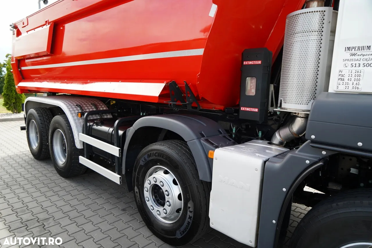 MAN TGS 35.460 / 8X4 / BASCULATOR SPATE / HIDROCLAPE / 2018 / IMPORTAT / CONTRACT POST-SERVICE - 21