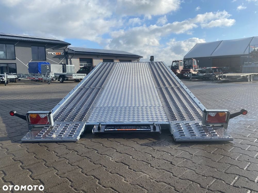 Lorries DOSTAWA! Przyczepa Laweta PLI27-4521 wym. 450x201cm Przyczepa do przewozu aut, UCHYLNA! Zintegrowane najazdy, FULL LED, 2 osie, podłoga aluminiowa DMC 2700kg - 19