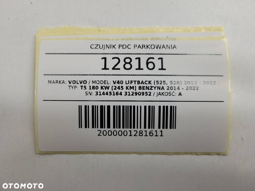 CZUJNIK PDC PARKOWANIA VOLVO V40 II 31445164 31290952 - 15