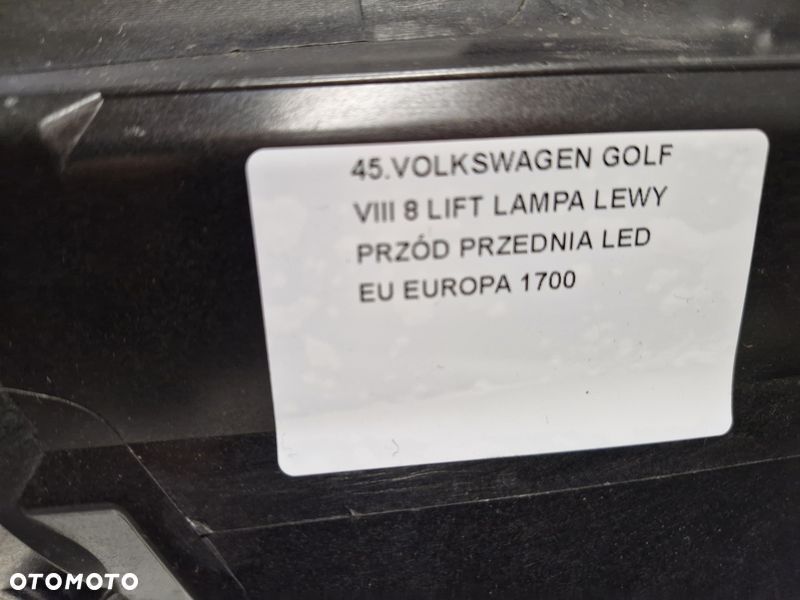 volkswagen golf 8 viii lift lampa lewy przód lewa przednia reflektor led eu - 8