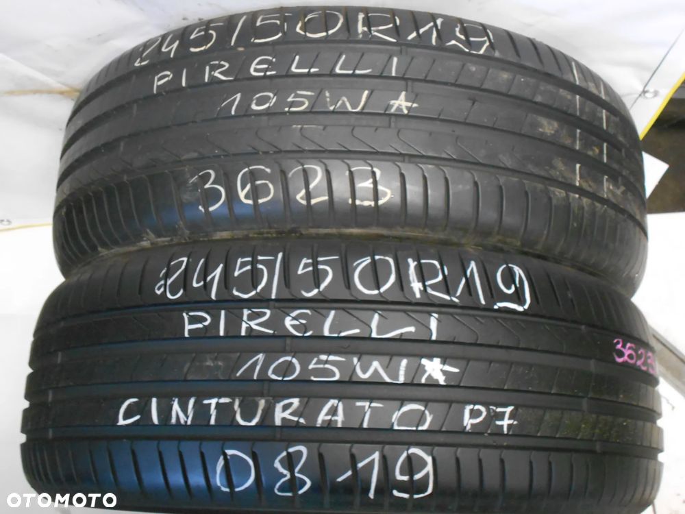 OPONY 245/50R19 PIRELLI CINTURATO P7 DOT 3623 / 1819  6.9MM - 1