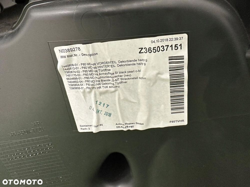 MINI COUTRYMAN F60 ŚRODEK TAPICERKA FOTELE KANAPA BOCZKI - 9