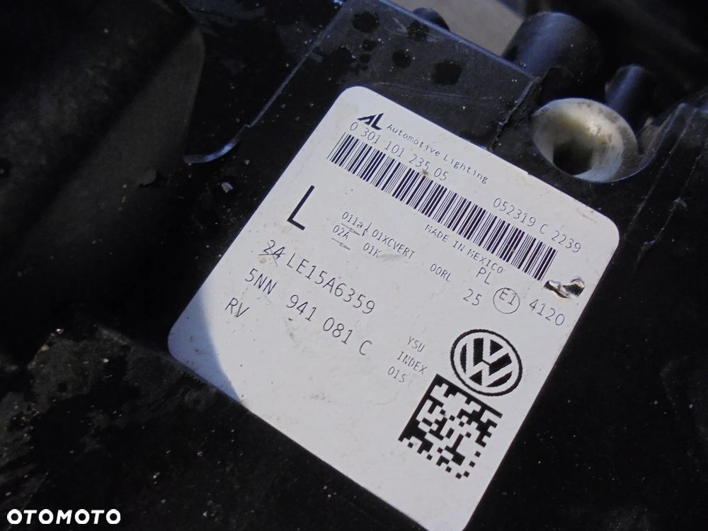 VW TIGUAN 5NA LAMPA LEWA PRZÓD EUROPA 5NN941081C - 3