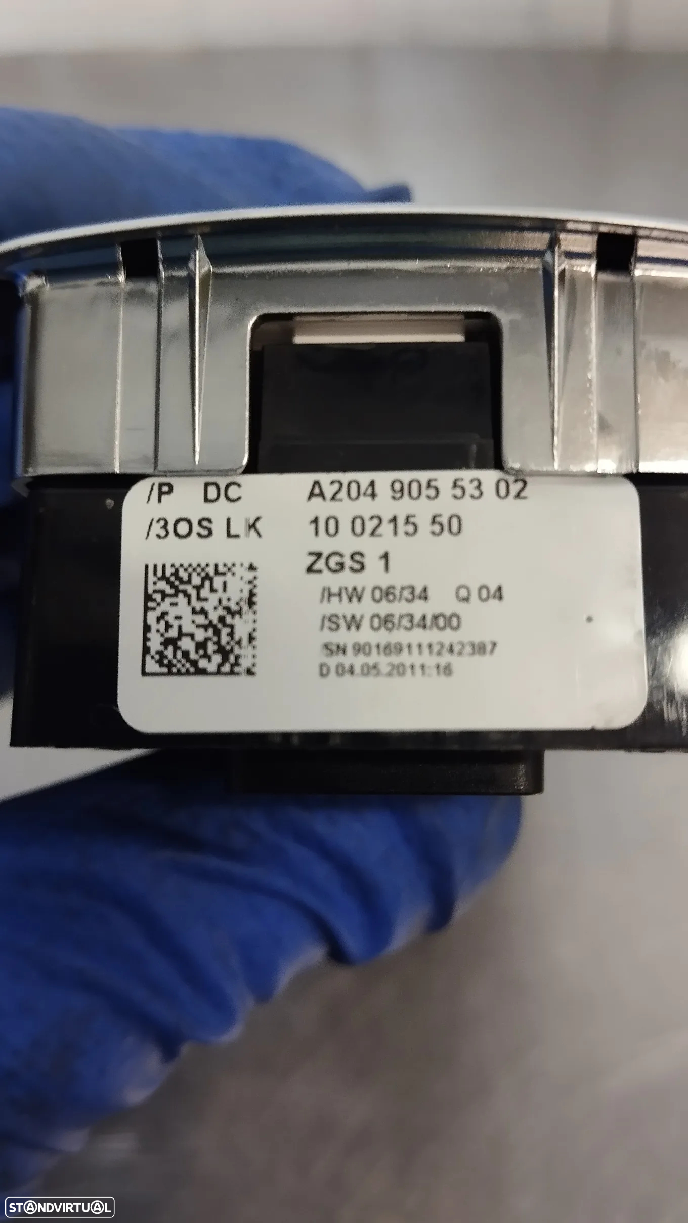 COMANDO / BOTÕES DOS VIDROS MERCEDES W204 S204 REF. A2049055302 - 2