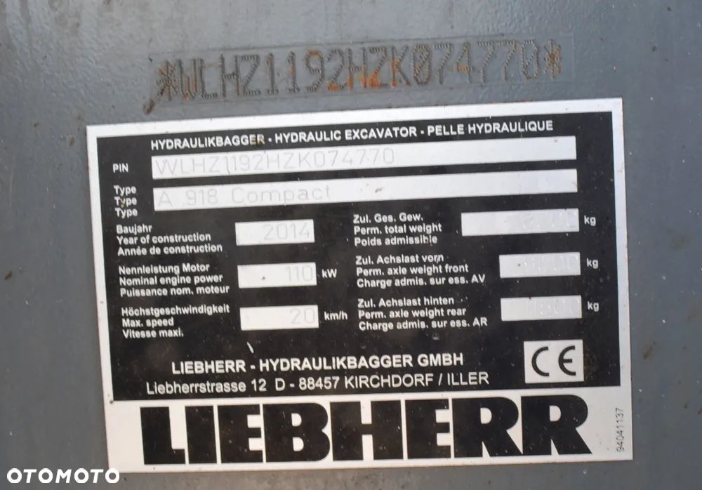 Liebherr A 918 Compact / STAN PERFEKT / 18T / JAK NOWA / Ramie 3x łamane - 31