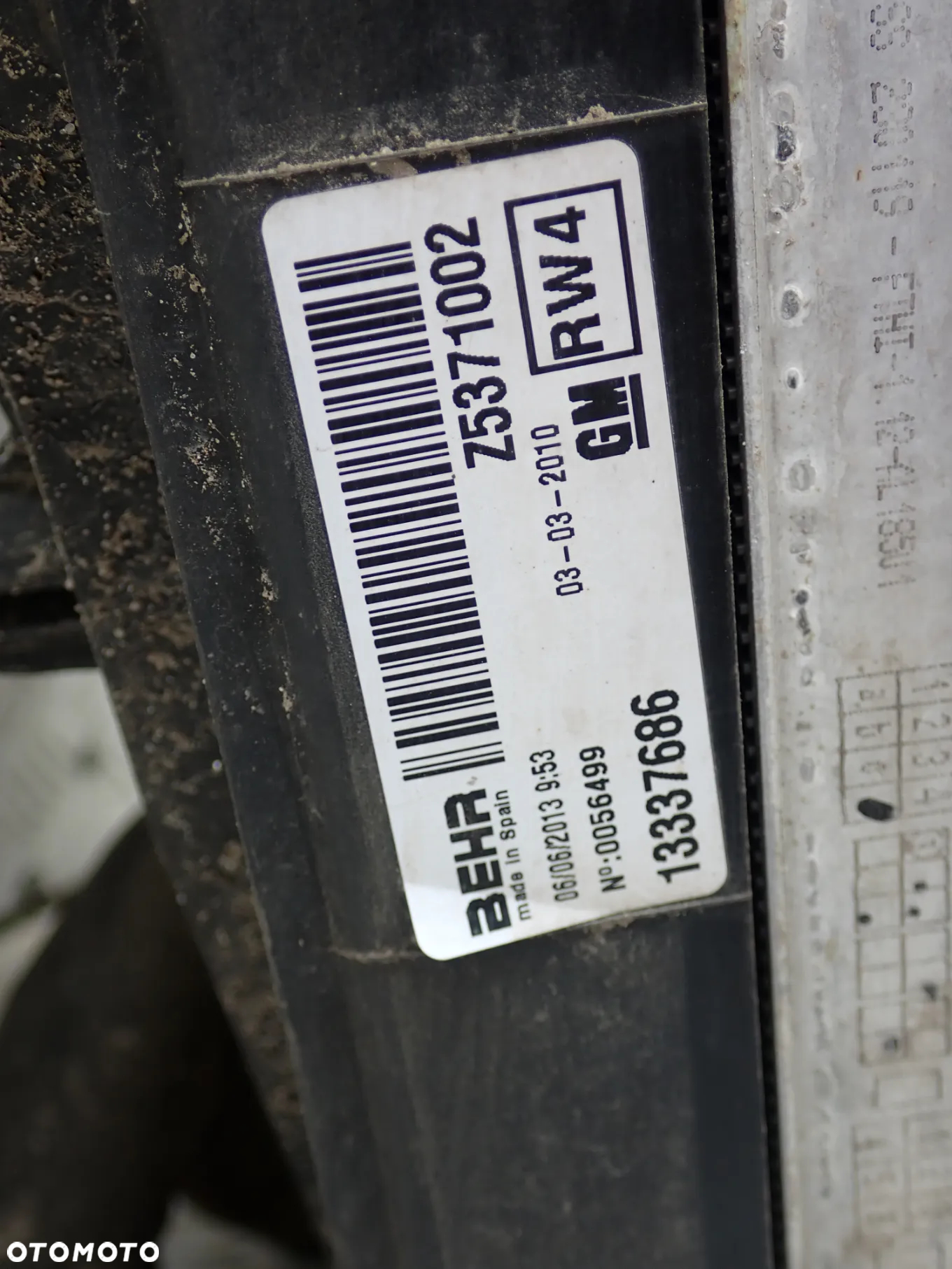 CHŁODNICA WENTYLATOR OPEL MERIVA B  R3455005   W6830001  Z5371002 - 8