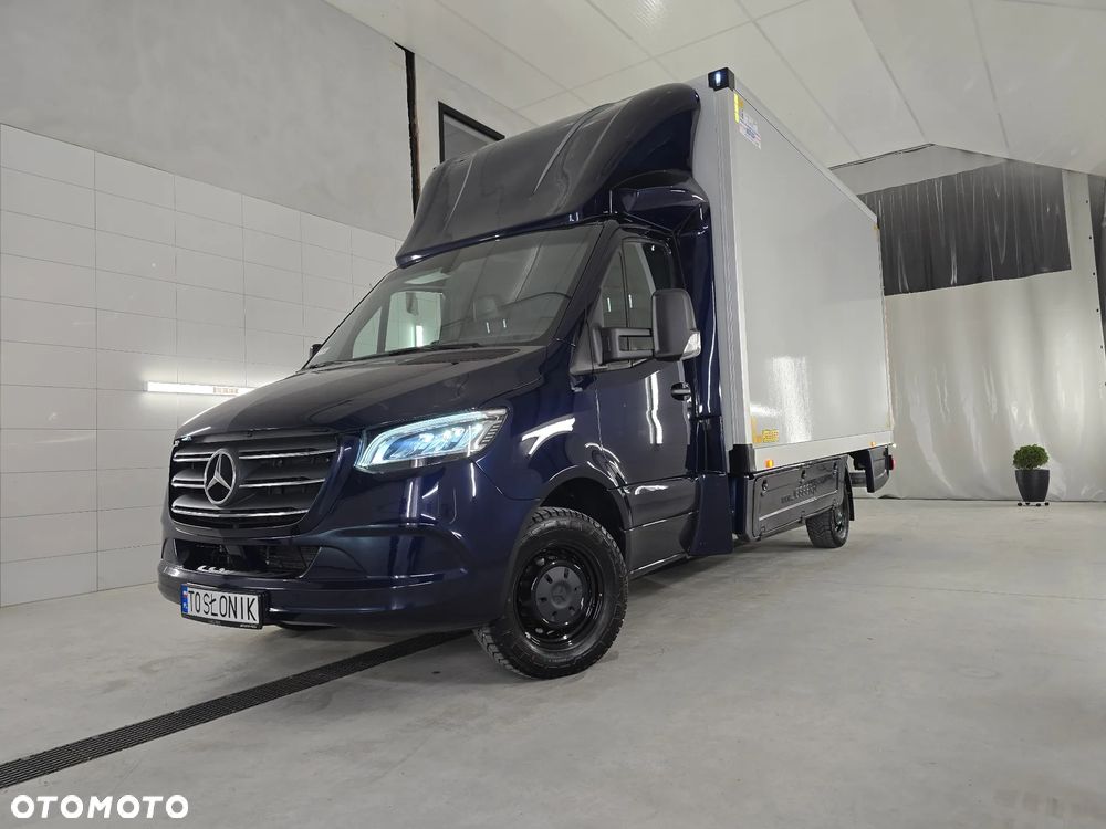 Mercedes-Benz SPRINTER 319 3.0 CDI KONTENER 4,28cmDługi 2,29cmSzero 2,24cmWysok + WINDA 750Kg 42Tyś km SERWIS DO OSTATNIEGO Km ASO MERCEDES-BENZ SALON PL STAN NOWY NOWY NOWY FABRYCZNA GWARANCJA - 8