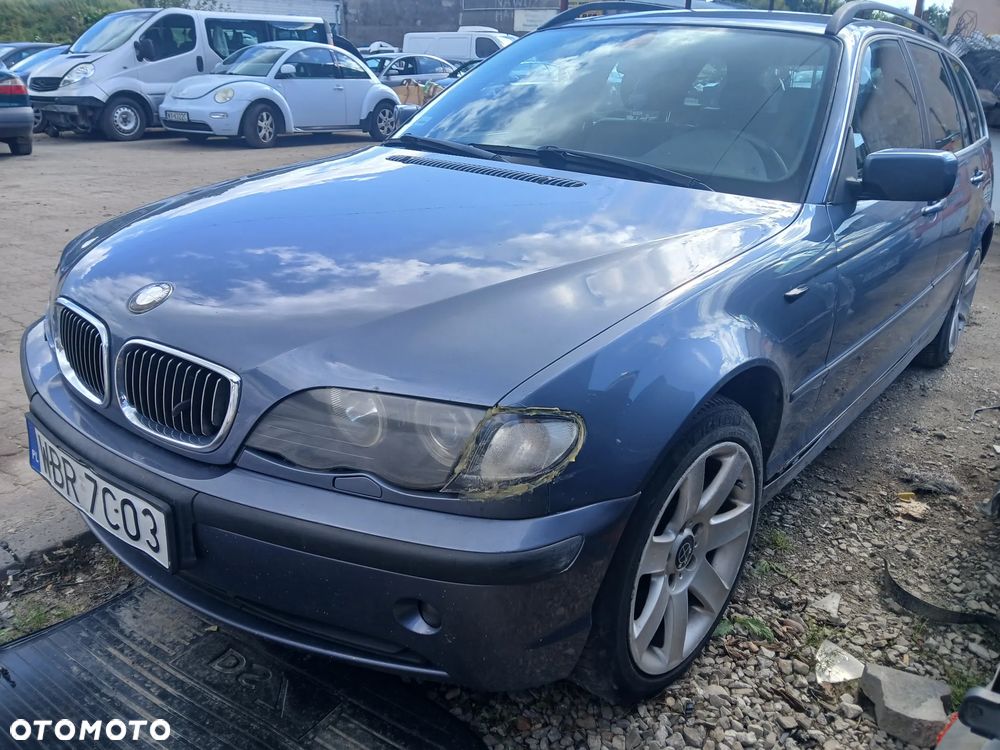 BMW V6 3.0 E46 Touring lift 204km STAHLBLAU METALLIC 372 maska pokrywa silnika klapa bagażnika zderzak lampa reflektor pas przedni stop lampy halogeny przeciwmgłowe odblaski grill atrapa - 1