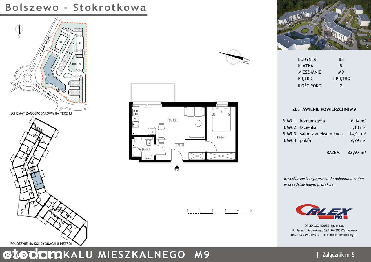 Bolszewo mieszkanie 2 pokojowe