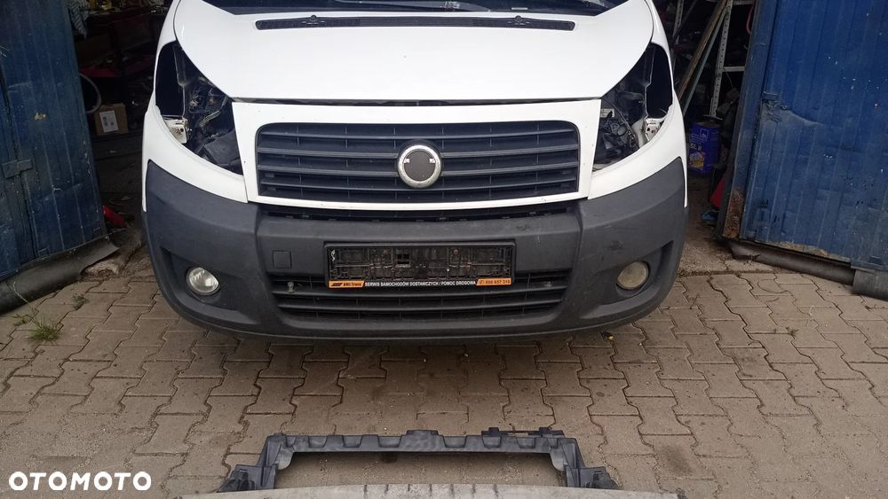 F.V EWPA BIAŁY KOLOR KOMPLETNY PRZÓD Fiat Scudo II Peugeot Expert II Citroen Jumpy II 2007-2016 MASKA BŁOTNIKI LAMPY ZDERZAK WZMOCNIENIE CHŁODNICA - 5