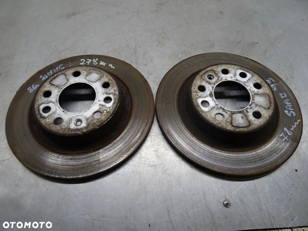 SAAB 93 II 02-06 TARCZE HAMULCOWE TYŁ TYLNE - 1