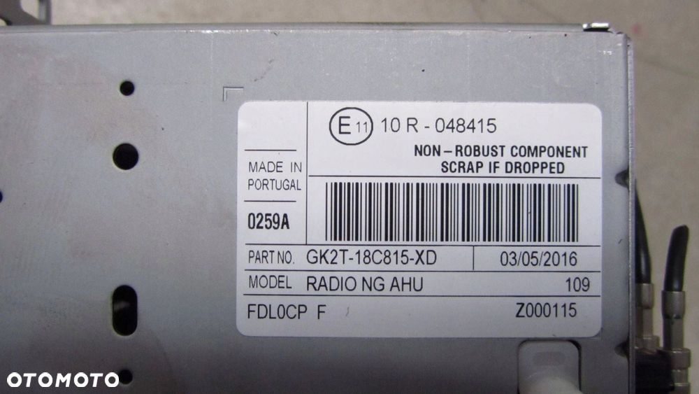 FORD TOURNEO CUSTOM RADIO CD GK2T-18C815-XD - 2