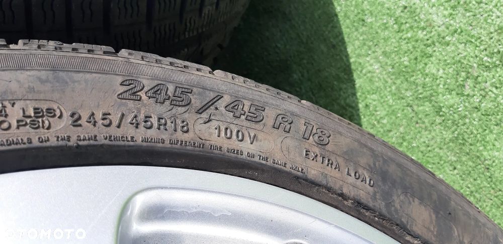 Felgi aluminiowe ET43 opony zima 245/45 R18 A2134011400 Mercedes W213 3.5CGi 2017r kombi 4Matic - 5