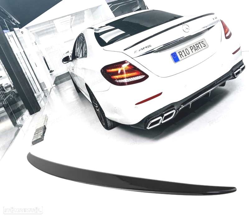 AILERON SPOILER TRASEIRO MERCEDES CLASE E W213 16- PRETO BRILHANTE - 1