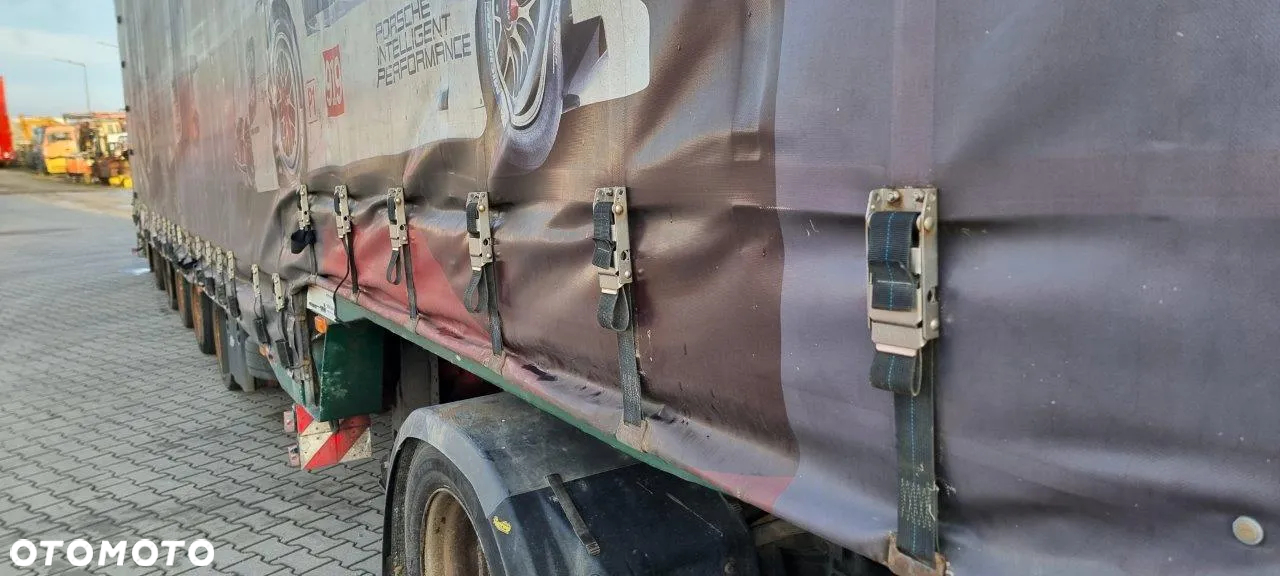 Dinkel Dinkel naczepa niskopodwoziowa 5 osiowa z rozsuwaną plandeką i dachem - 11