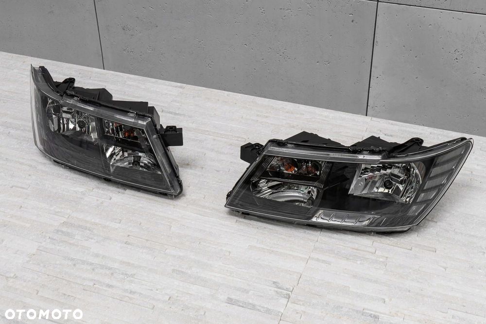 fiat freemont 2011-2015 lampy przednie czarne komplet 68200085ab europ - 7