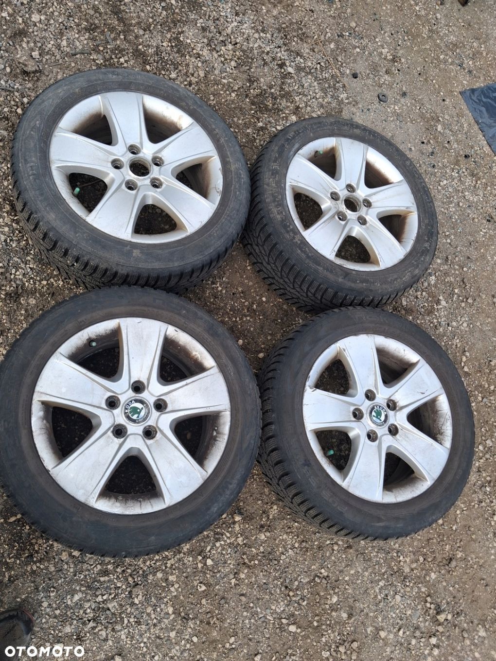 Koła felgi aluminiowe opony Skoda Octavia II lift 6.5x16" 5x112 1Z0601075T - 1