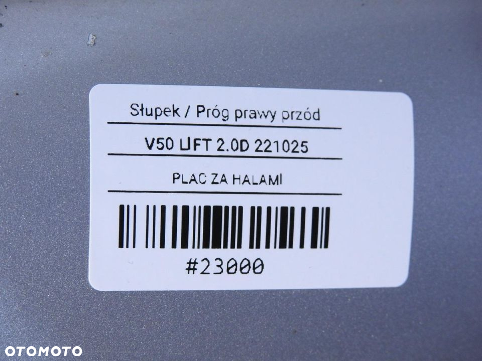PRÓG SŁUPEK PRAWY PRZÓD 426-26 VOLVO V50 LIFT - 8