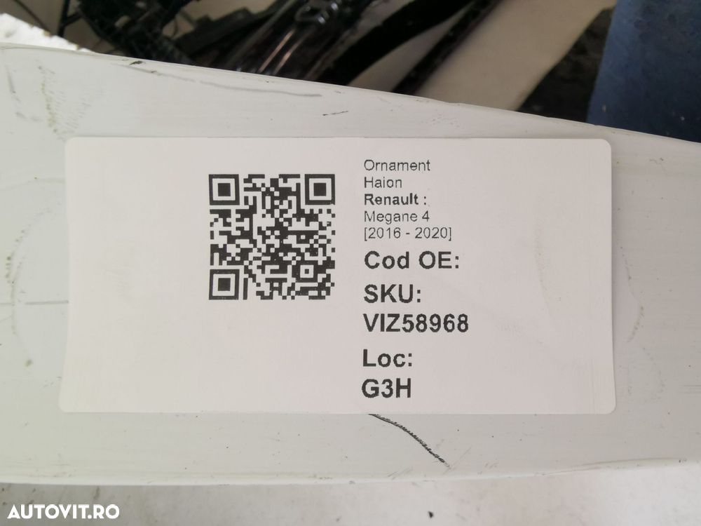 Ornament Haion Renault  Megane 4 2016 2017 2018 2019 2020 Original - 8
