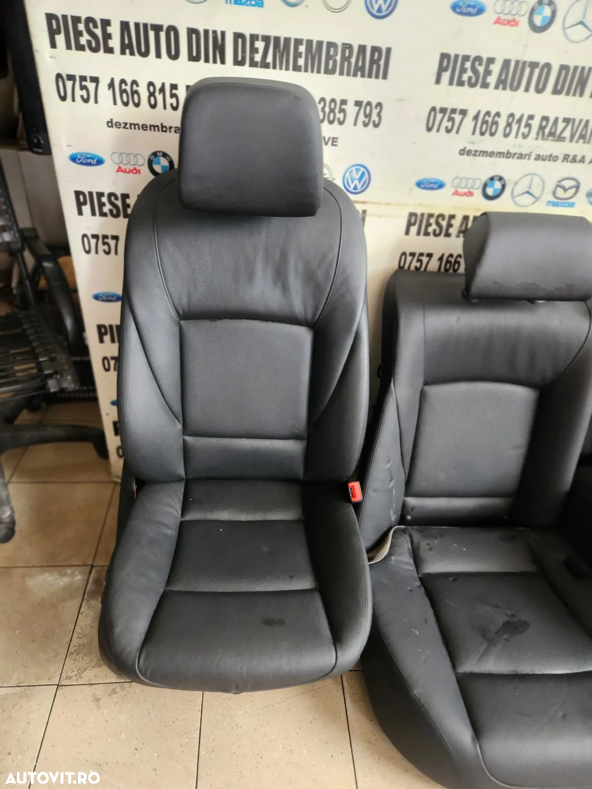 Interior Complet Scaune Piele Neagra Electrice Bmw Seria 7 F01 F02 F03 F04 Volan Stanga Europa Star - 4