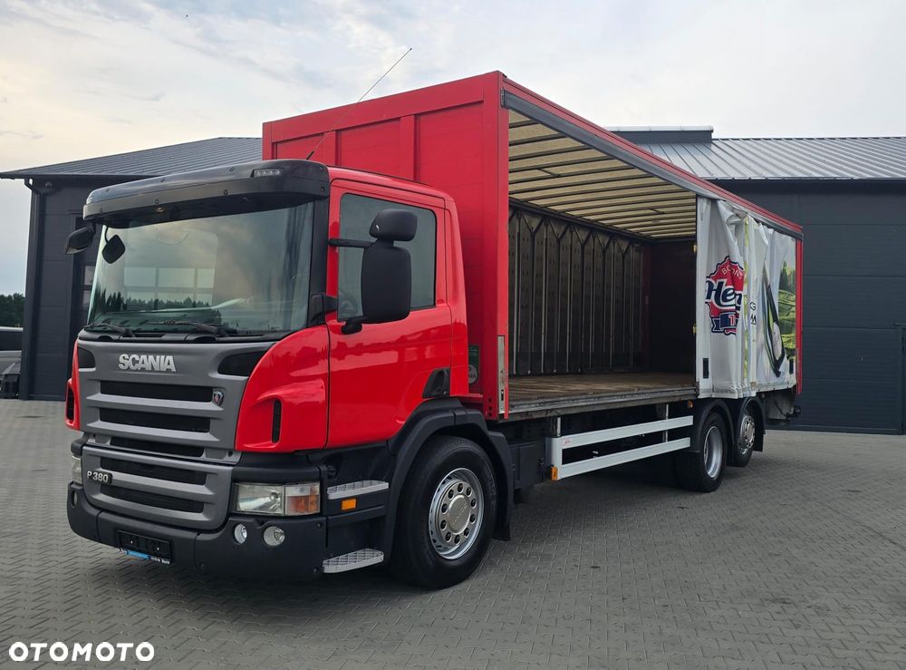 Scania P380 6x2 Euro 5 bez EGR! full air napojówka kurierka 20 palet otwierane boki rama do zabudowy! - 3