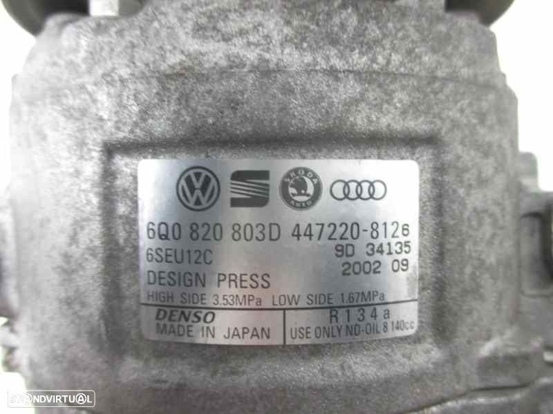 COMPRESSOR AR CONDICIONADO SKODA FABIA I 2003 -6Q0820803D - 4