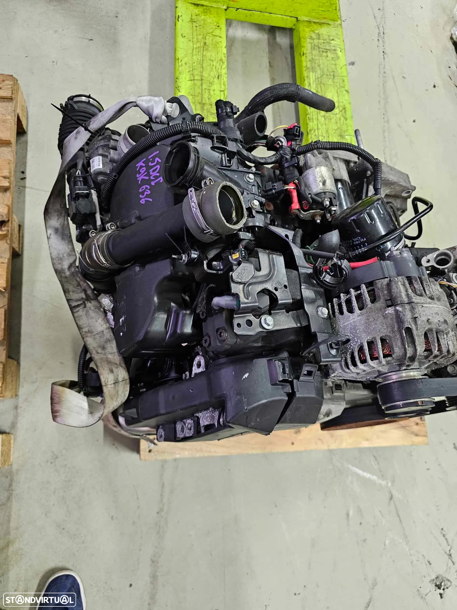 Motor Renault Megane 1.5 DCI 2014 de 110cv, ref K9K 636 - 3