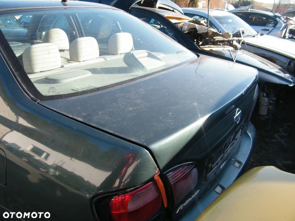 Nissan Primera P11 (99r.) 1.6 B 99KM. Silnik GA16DE Skrzynia 60Y2 lakier DV9.Cały na części. GWARANCJA !!!  Przód Tył Zestaw Komplet Drzwi Klapa Zderzak Błotnik Maska Grill Atrapa Szyba Pas Lampa Lusterko Boczki Fotel Kanapa Kokpit Deska Rozdzielcza Przełącznik Włącznik Sterownik Przewody Wiązka Instalacja Moduł Komputer Czujnik Listwa Pompa Alternator Wtryski Głowica Rozrusznik Kompresor Sprzęgło Dwumas Silnik Skrzynia ABS Klimatyzacji Paliwa Wspomagania Kolektor Turbina Przepustnica Zawór Chłodnica Koło Hak Belka Sanki Zawieszenie Mcpherson Półoś Amortyzator Wydech Tłumik Zacisk Most - 4