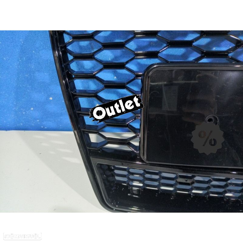 C011492C2 GRELHA DIANTEIRA AUDI A7 LOOK RS7 15-18 PRETO - 4