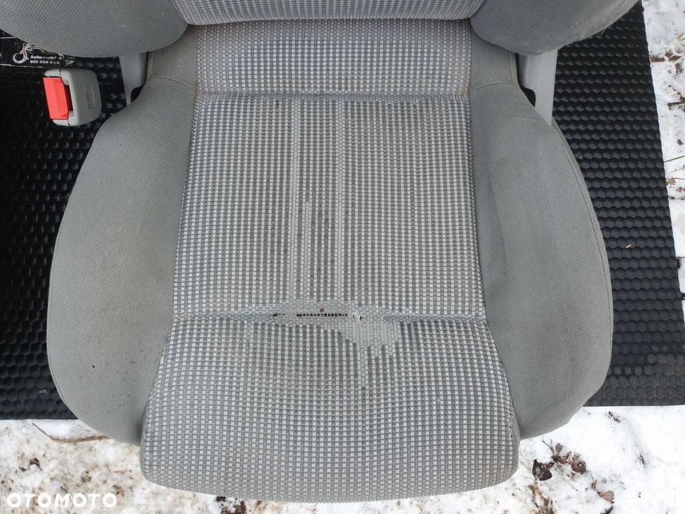 Fotele Fotel Kanapa Welur Jasne Siwe Podlokietnik VW Golf IV 4 3 drzwi komplet - 8