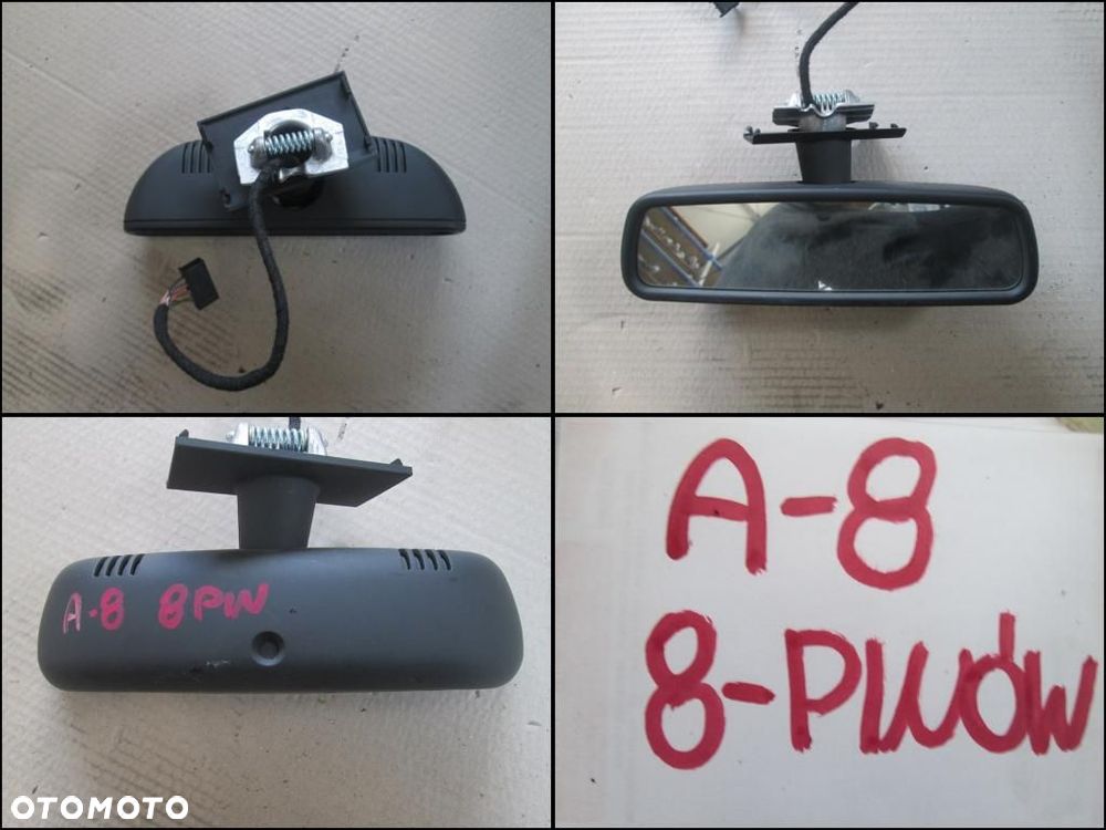 Lusterko wsteczne wewnetrzne Audi A8 4H0 8 PIN - 1