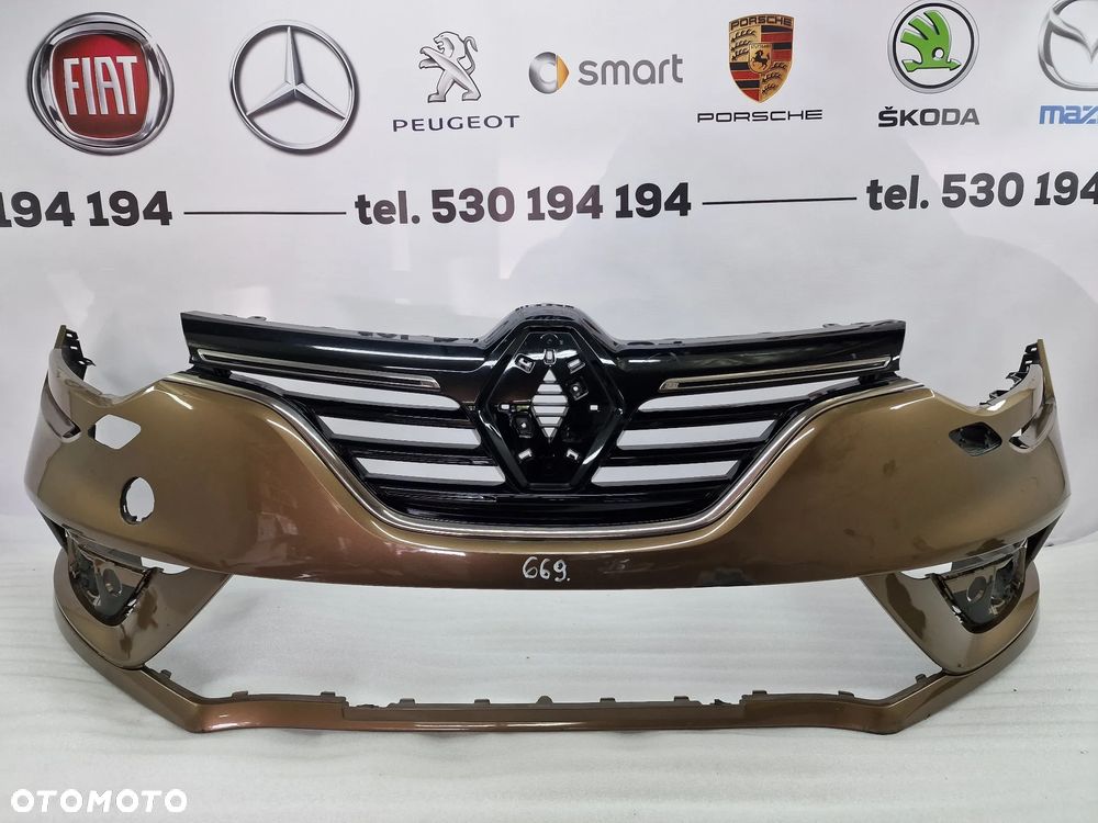 RENAULT MEGANE IV 16- ATRAPA / GRILL + ZDERZAK PRZEDNI PRZÓD NA SPRYSKI , NR 620225094R , NR AUKCJI NZ669 - 1