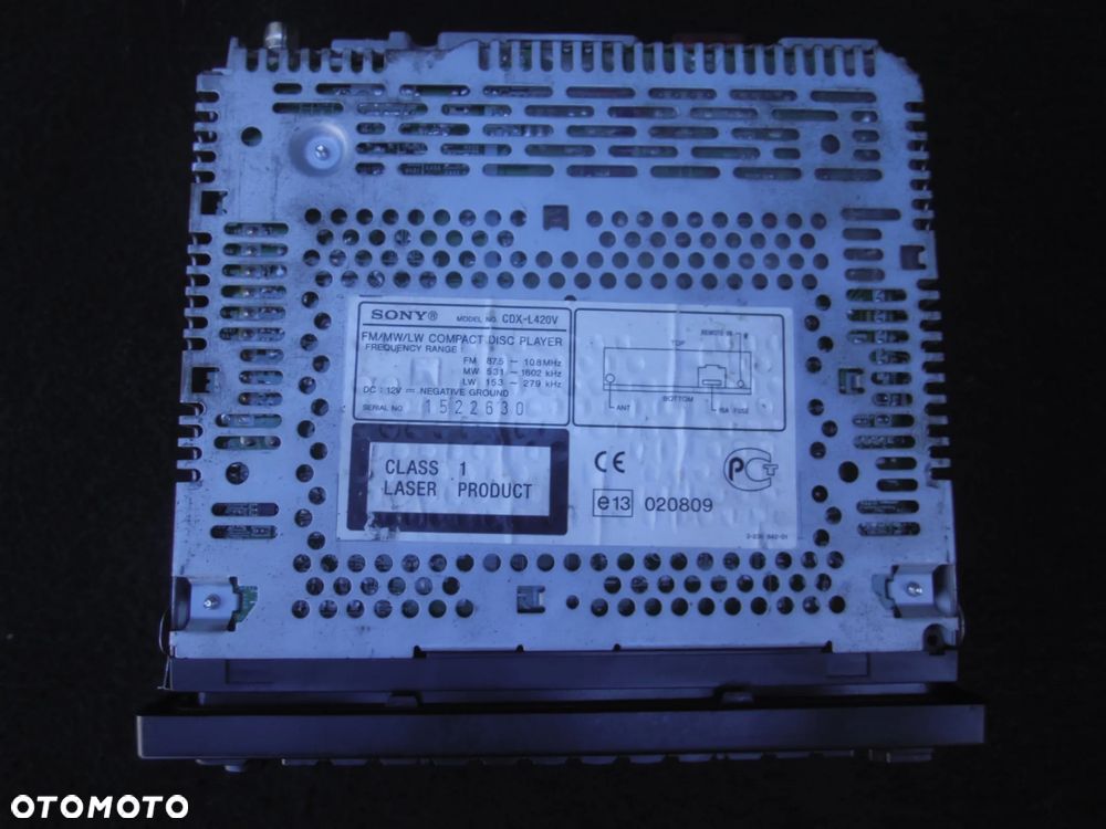 RADIO SAMOCHODOWE CD SONY CDX-L420V 4X45W - 9