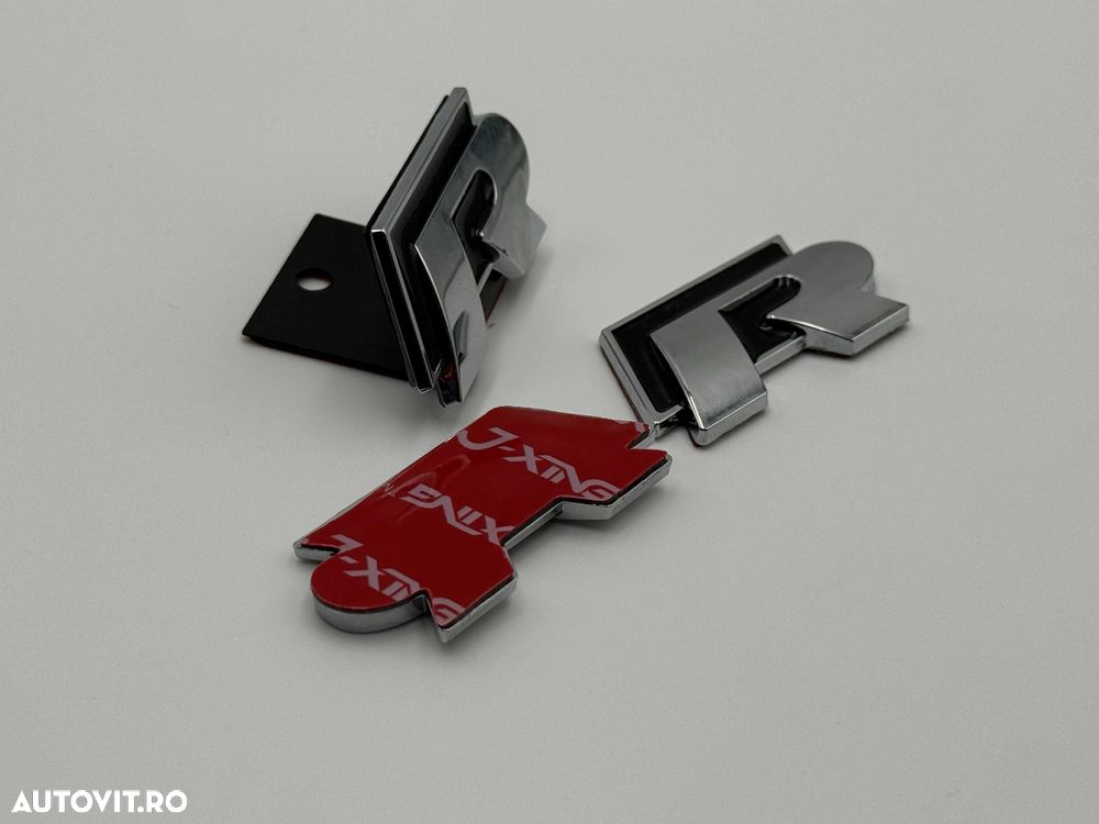 Set Emblema Compatibile VW R R-line negru - 4