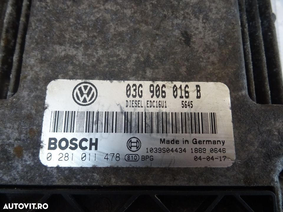 Calculator motor Volkswagen Golf 5 1.9 TDI din 2004 - 2