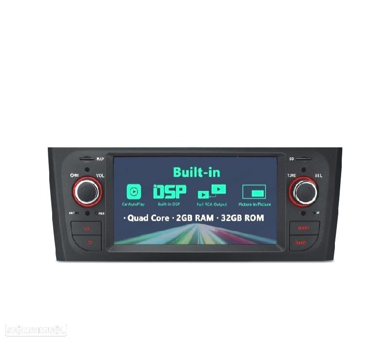 AUTO RÁDIO GPS ANDROID 13 PARA FIAT GRANDE PUNTO LINEA - 12