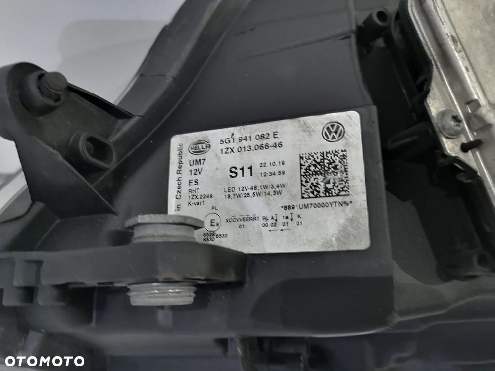 Lampa Prawa VW GOLF VII 7 5G1 7.5 Lift GTI Full Led 082E 2 Moduły Kompletna Przód Przednia - 9